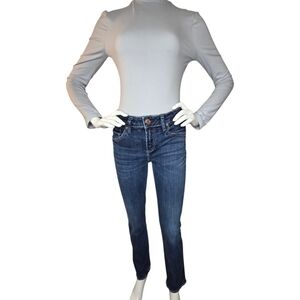 Silver Jeans Avery Straight Dark Wash Stretch Jeans Size 27x30